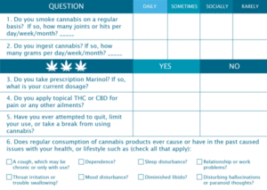 cannabis use questionnaire