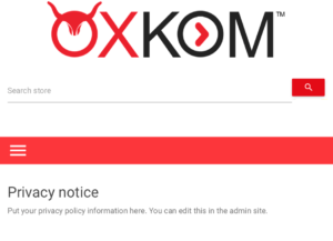 oxcom privacy notice